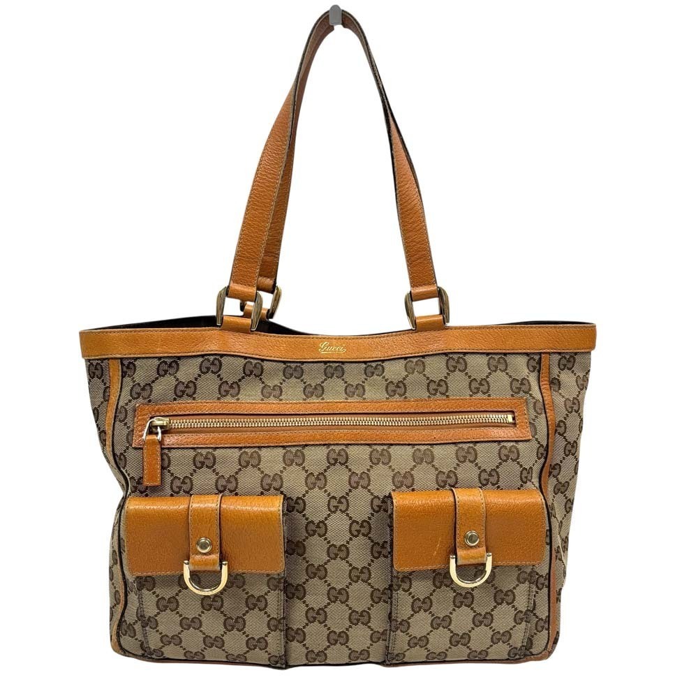 Gucci GG Bag Brown Canvas Tote